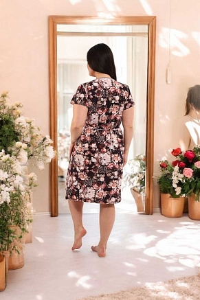 Халат женский 39056 / коричневый