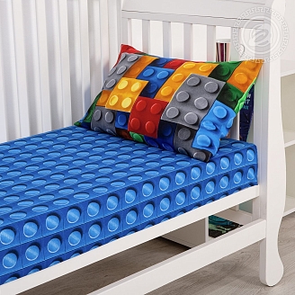 Постельное белье в кроватку бязь арт.130 Леголэнд