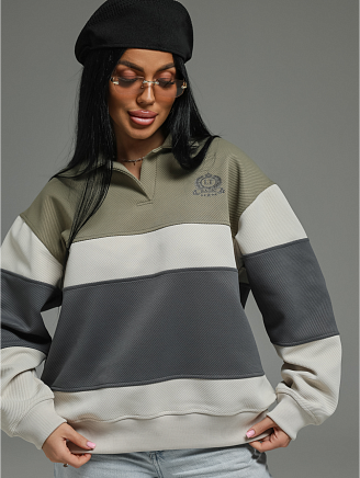 Женский свитшот Тринити / Оливковый