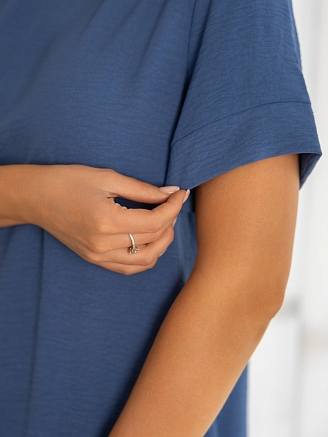 Женское платье мод.1425/7 / Синий