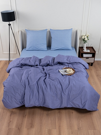 Постельное белье поплин на молнии / Лагуна