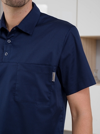 Поло медицинское мужское М-287-63 Элит-145 / Стрейч