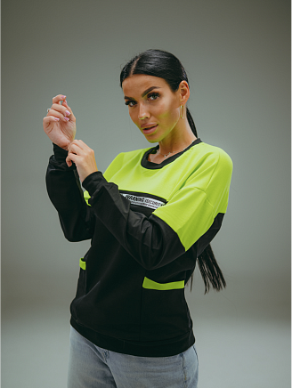 Женская кофта Цунами / Желтый