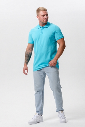 Футболка-поло мужская 14401 / ментол