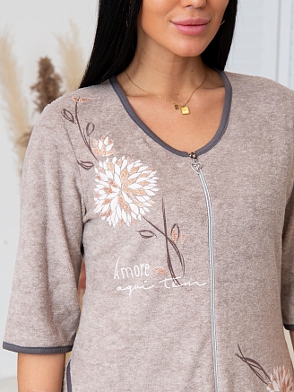 Женский халат Х-86-01(М) / Бежевый