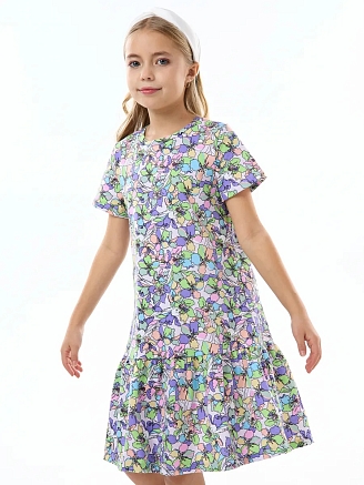 Детское платье "Лето" / Яркие цветы
