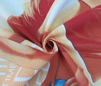 Полотенце банное вафельное №334 / Горячая штучка