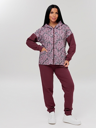 Женский костюм К-194(Фут) / Бордовый