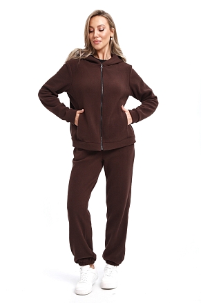 Женский костюм с брюками 74718 / шоколадный