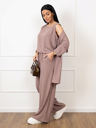 Женский костюм мод.2142/1 / Какао