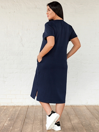 Женское платье 5-669 / Темно-синий