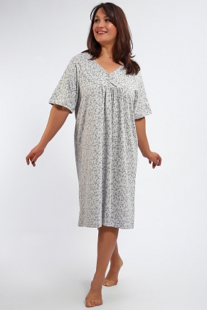 Женская ночная сорочка 88126 / серый