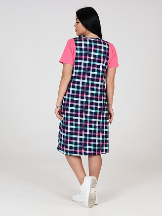 Женское платье Страйк ПлК-52 / Розовый фон