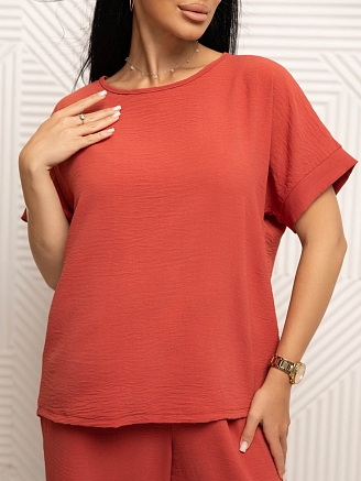 Женский костюм мод.2011/2 / Терракотовый