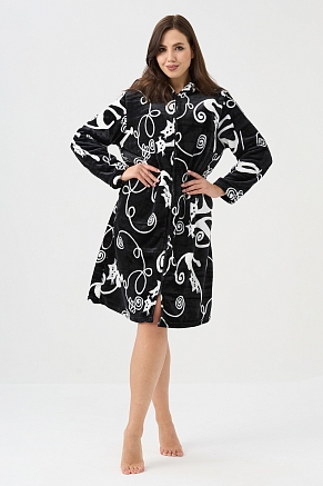 Женский халат 85404 / черный