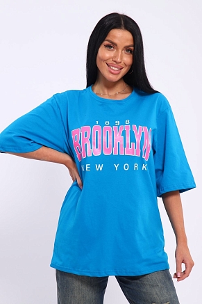 Женская футболка 803 / Морская волна