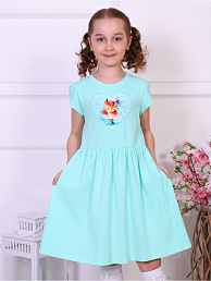 Детское платье "Лисица" короткий рукав