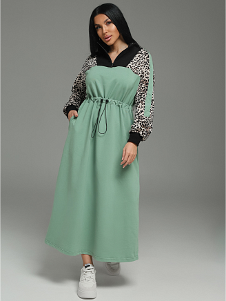 Женское платье Луиза / Оливковый