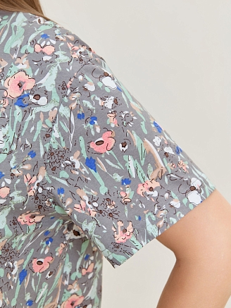 Женский халат Рейна / серый