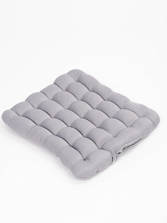 Подушка в автомобиль с гречневой лузгой арт. APG25 / Светло-серый