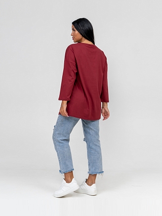 Женская туника мод.1714/2* / Бордовый