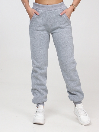 Женские брюки БФ-218 / Серый меланж