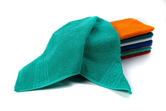 Полотенце махровое г/к Узбекистан 380 гр/м2 / 603-ярко-зеленый