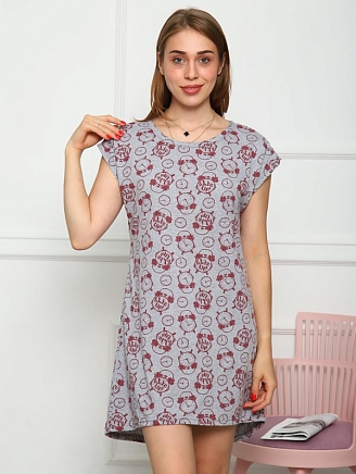 Женская сорочка Грейс / ЧБ