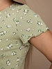 Женская пижама с шортами мод.2181/5 / Зеленый №4