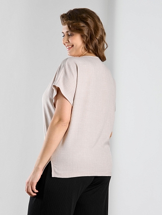 Женская блузка "Женский каприз-3" / бежевый