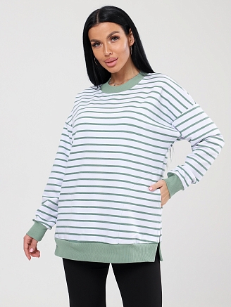 Женский джемпер ПОЛОСА ДФ-2304 / Белый