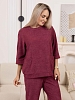 Женский костюм с брюками мод.2258/2 / Бордовый №4