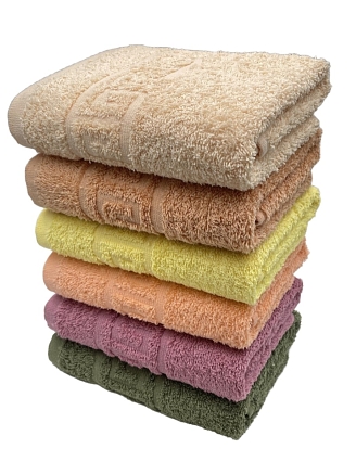 Полотенце Туркмения 430 гр/м2 (греческий бордюр) ОПТ / В ассортименте