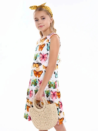 Детское платье-сарафан / Бабочки