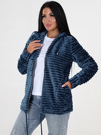 Женская толстовка ПОЛОСА КВФ-27 / Индиго