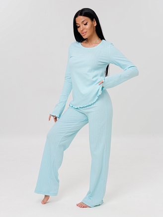 Женская пижама П-104(Фул) / Голубой