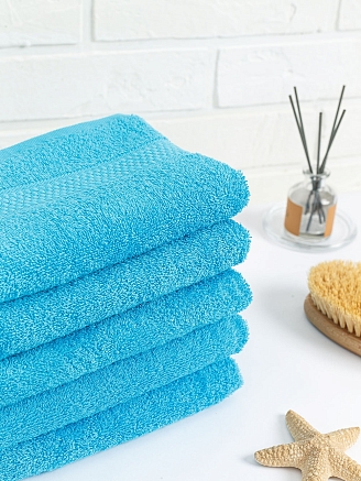 Полотенце махровое г/к Узбекистан 460 гр/м2 / 720-бирюза