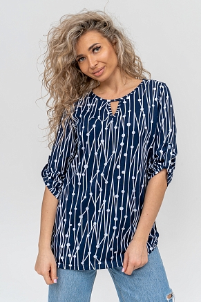 Женская туника 36741 / темно-синий