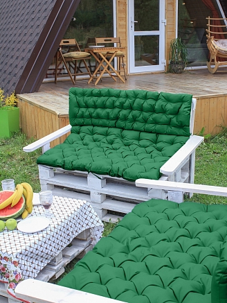 Матрас для садовой мебели / Зеленый