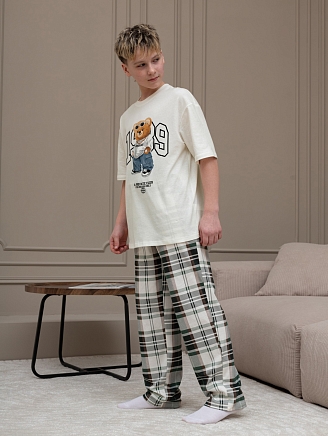 Детский костюм для мальчика Мишель-3 КМ-217 / зелёный