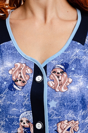 Халат женский 1183 / собаки