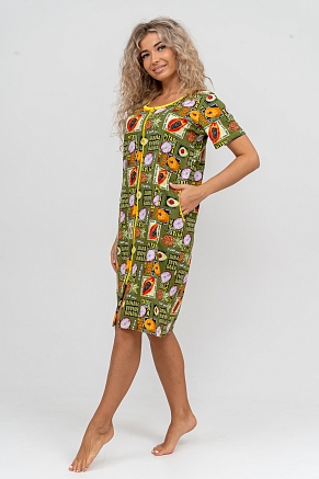 Женский халат 37007 / хаки