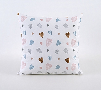 Подушка декоративная рогожка / С любовью