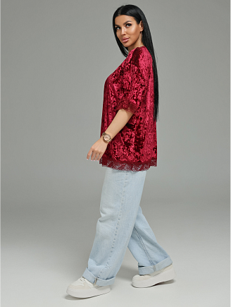 Женская футболка Андреа / Бордо