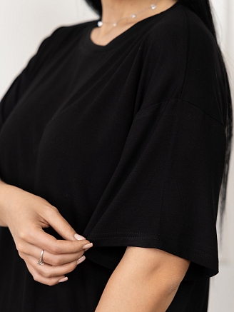 Женская футболка мод.2159/1 / Черный