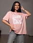 Женская футболка мод.1838/2 / Розовый