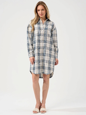 Женский халат "Добрый вечер" 2428-Ф / Бирюзовый