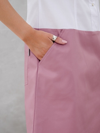 Халат-платье медицинское женское М-500-0/75 Элит-145/Стрейч