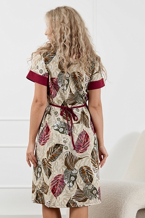 Халат женский 36978 / бордо