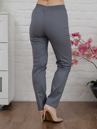 Брюки медицинские женские однотонные М-305-73 Элит-145 / Стрейч